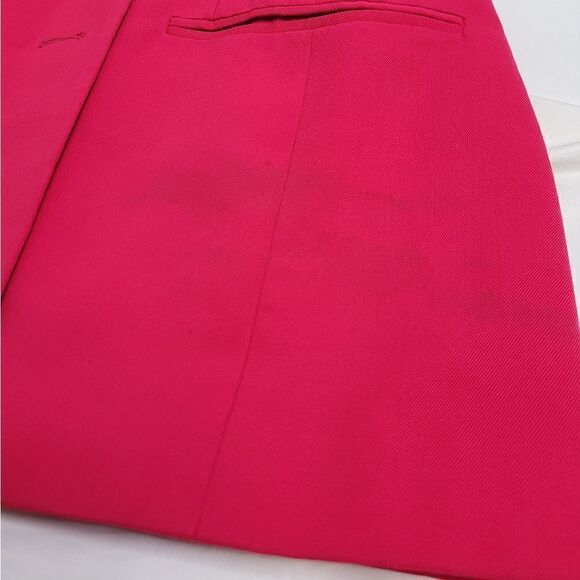 VINTAGE 90s blazer magenta pink barbiecore wool‎ double breasted M - Picture 12 of 12